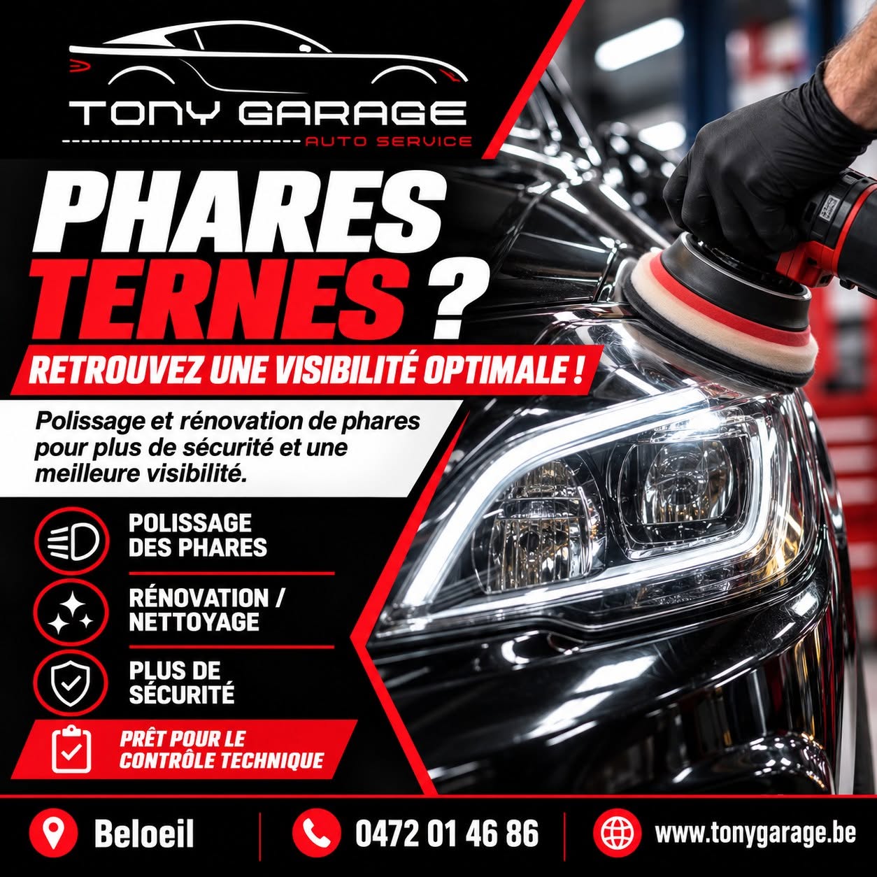 Publication Tony Garage : Phares